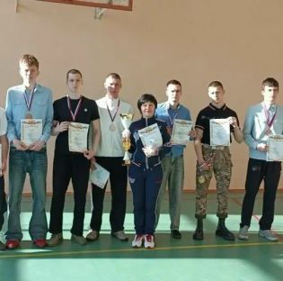 Прошло награждение команды колледжа занявшей 1 место в Спартакиаде допризывной молодежи «Вместе с ГТО!»