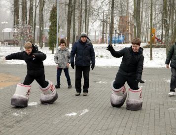 На спортивных площадках МАУК «Дирекция парков» г.о. Кашира, прошло мероприятие «Зимние рекорды»